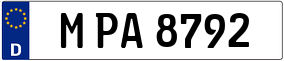 Trailer License Plate